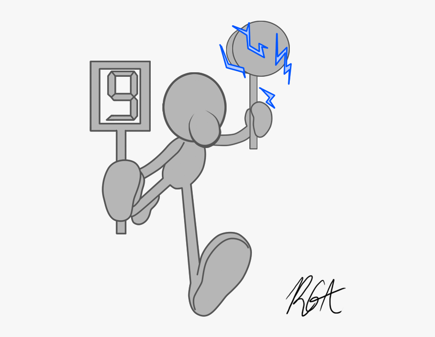 I Decided To Draw Out White/grey Mr - Cartoon, HD Png Download, Free Download