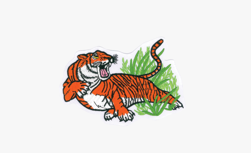 Tiger In Grass Clipart, HD Png Download, Free Download