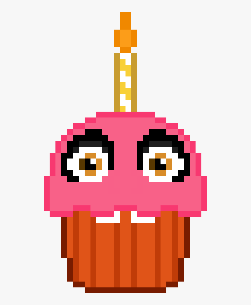 Pixel Art Chica's Cupcake, HD Png Download, Free Download