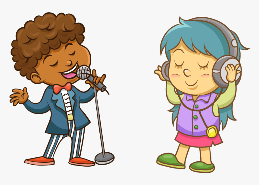 Cartoon Singing Song Illustration - Singing Clipart, HD Png Download, Free Download