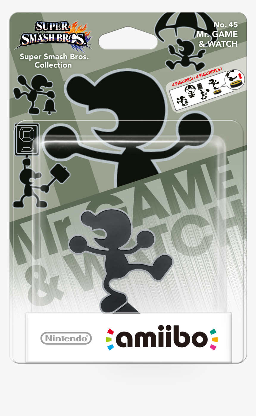 Mr Game And Watch Amiibo Box, HD Png Download, Free Download