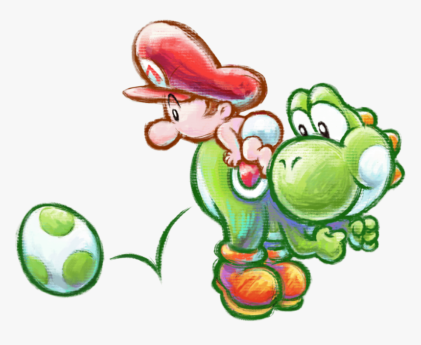 Yoshi Und Baby Mario, HD Png Download, Free Download