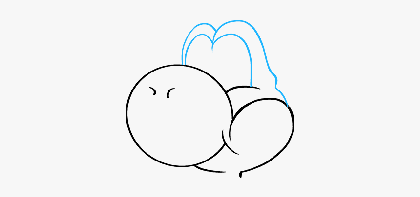 How To Draw Yoshi - Line Art, HD Png Download, Free Download