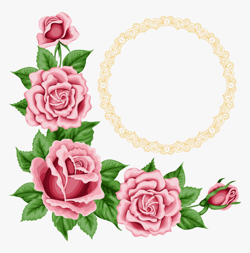 Flower Corner Border Png, Transparent Png, Free Download