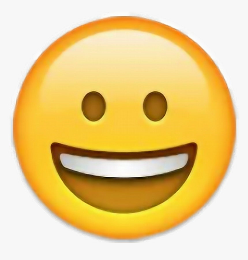 #emoji #emoticon #sonrisa #picsart #remix #whatsap - Smiley Face Emoji, HD Png Download, Free Download