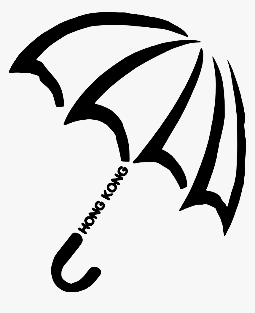 Umbrella Revolution Hong Kong Symbol Clip Arts - Symbol Images Black And White For Umbrella Movement, HD Png Download, Free Download
