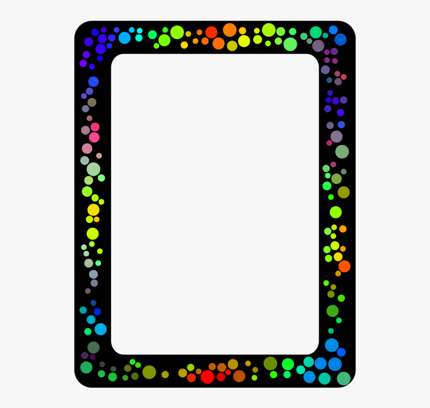 Picture Frame,square,text - Border Polka Dot Design, HD Png Download, Free Download