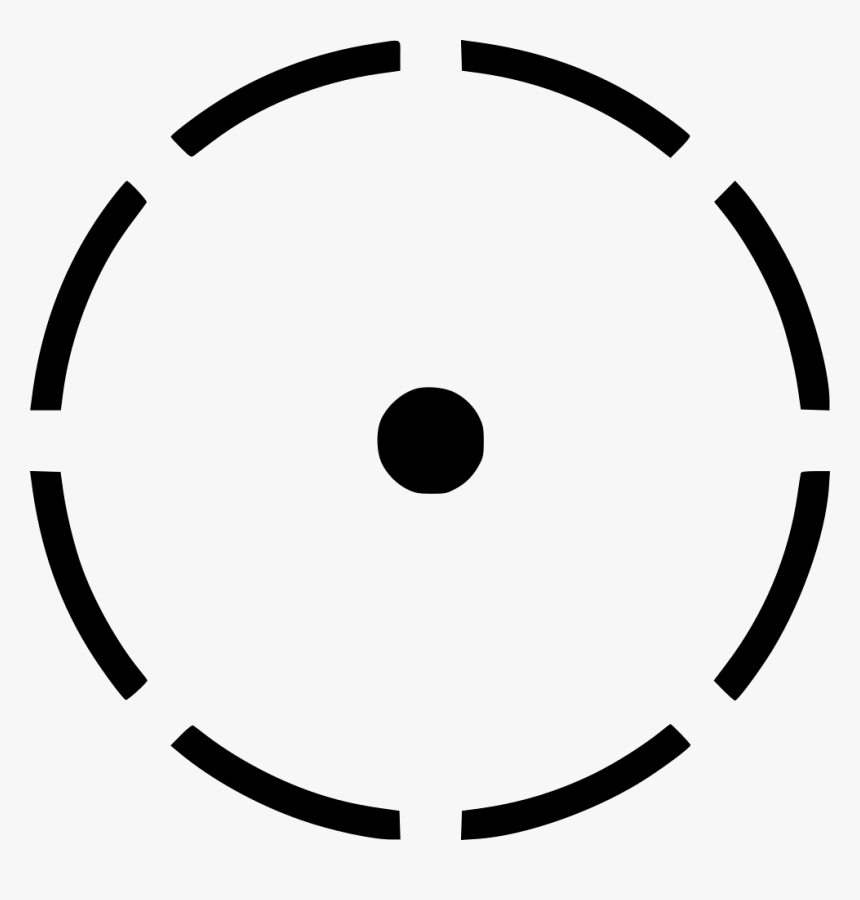 Round Area Dot Radius Center Border - Map Center Icon, HD Png Download, Free Download