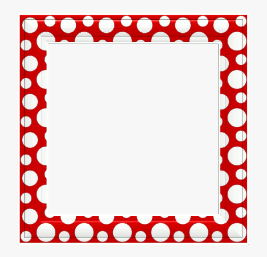 Christmas Page Royalty Free Techflourish Collections - Red Polka Dot Border Clip, HD Png Download, Free Download