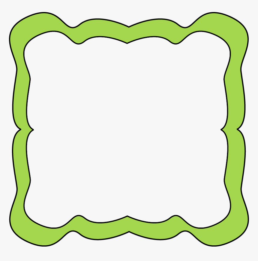 Lime Border Frame Png Transparent Image - Whimsical Frames, Png Download, Free Download