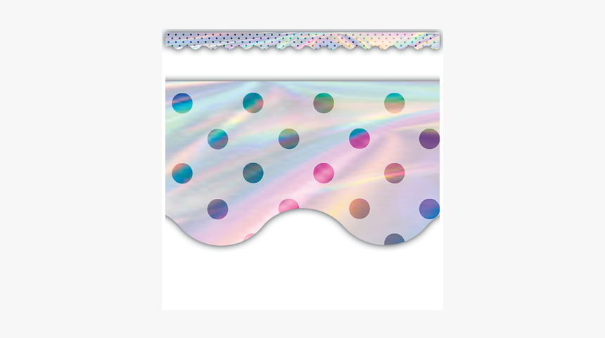 Iridescent Polka Dots Scalloped Border Trim - Iridescent Borders Classroom, HD Png Download, Free Download