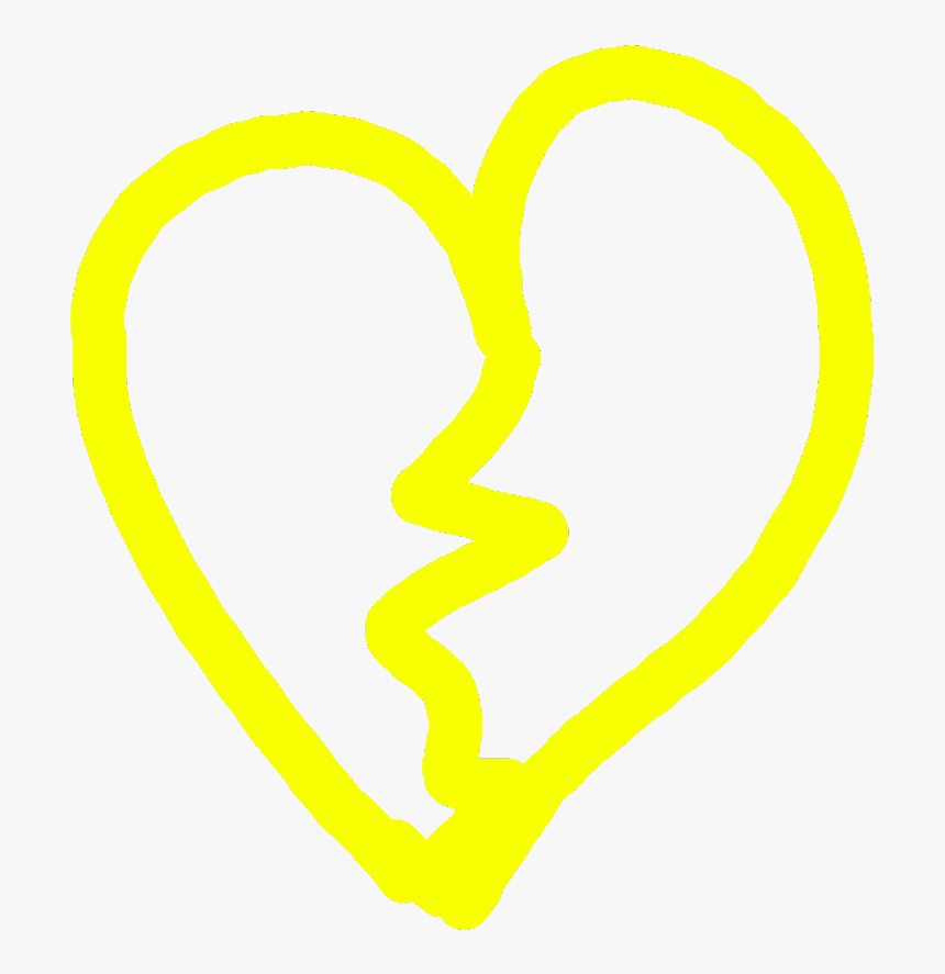 #amarillo💛 #corazon #corazonroto #sad #trapp - Heart, HD Png Download, Free Download