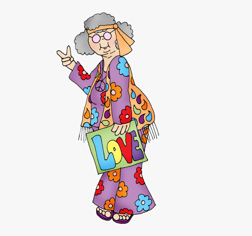 Transparent Clipart Of Grandparents - Old Hippies Don T Die They Just Fade Into Crazy Grandparents, HD Png Download, Free Download