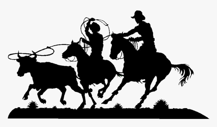 Team Roping Cattle Ranch Breakaway Roping Metal - Team Roping Png, Transparent Png, Free Download