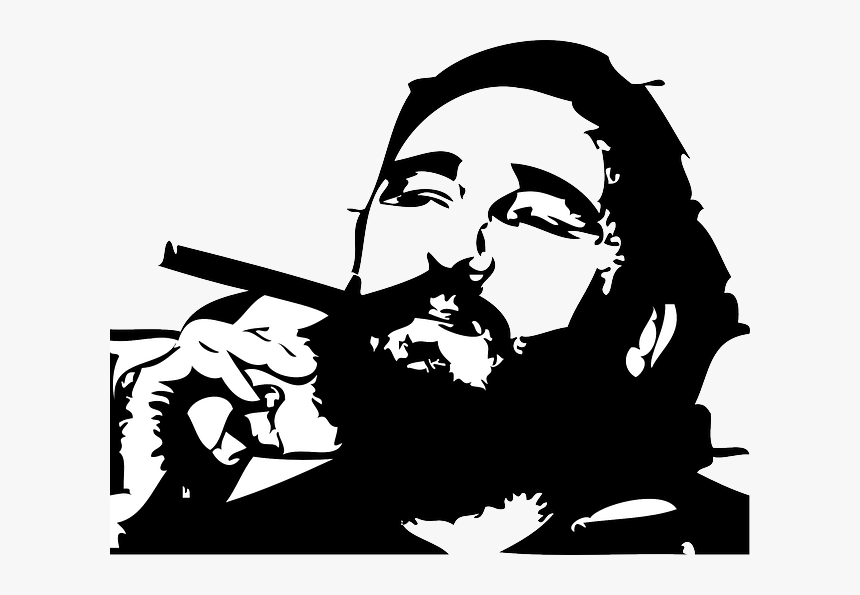 Fidel Castro Mit Zigarre - Fidel Castro Sticker, HD Png Download, Free Download