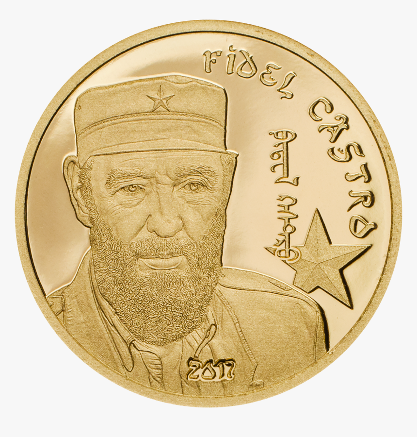 Mongolia - 2017 - 1000 Togrog - Fidel Castro Gold - Canada Special Edition Coins, HD Png Download, Free Download