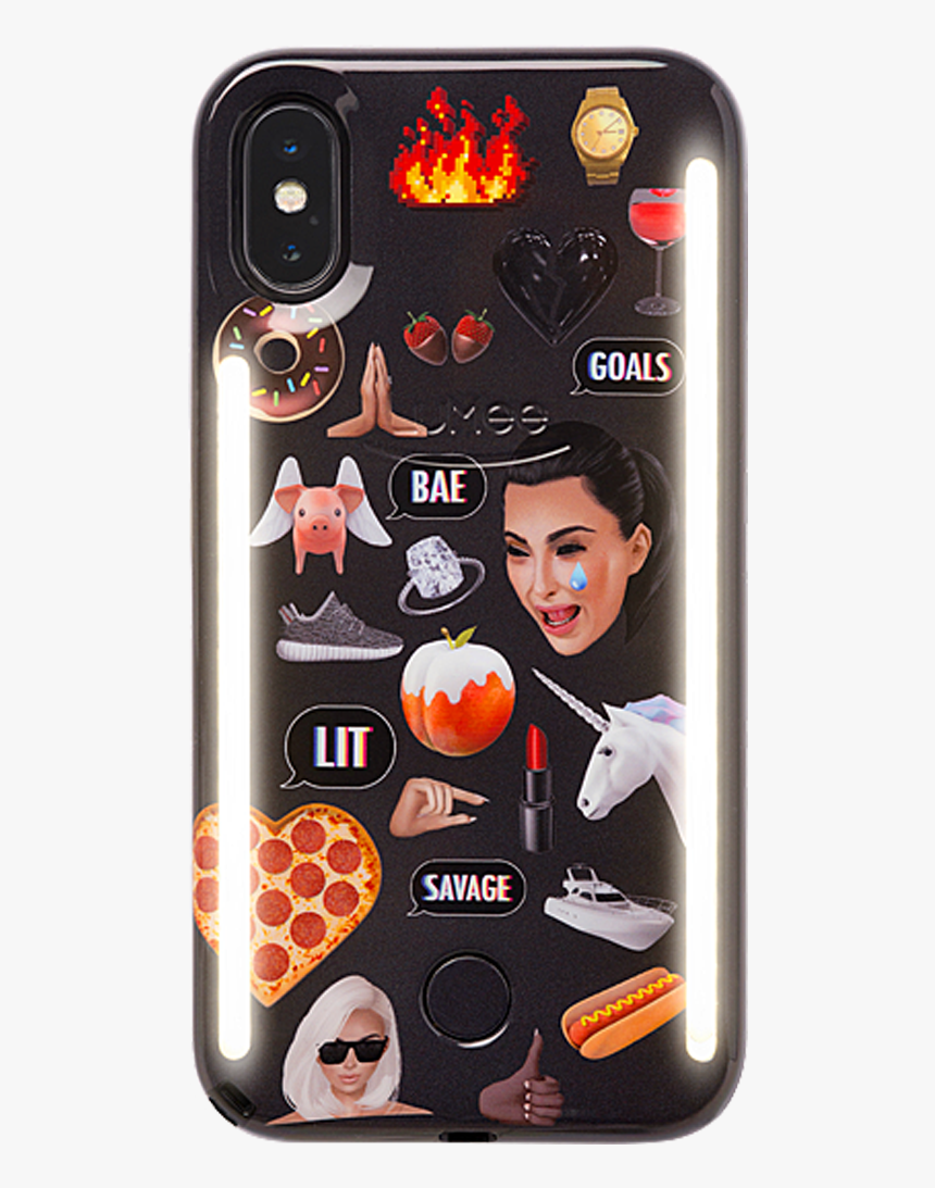 Lumee Duo Kimoji Multi Black - Kimoji Lumee Case Iphone X, HD Png Download, Free Download