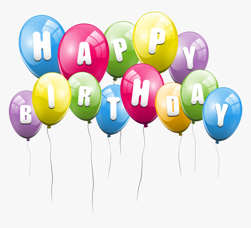 Transparent Background Happy Birthday Balloon Png, Png Download, Free Download