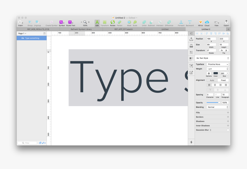 This Is A Selected Text Layer In Sketch - Multimedia Software, HD Png Download, Free Download