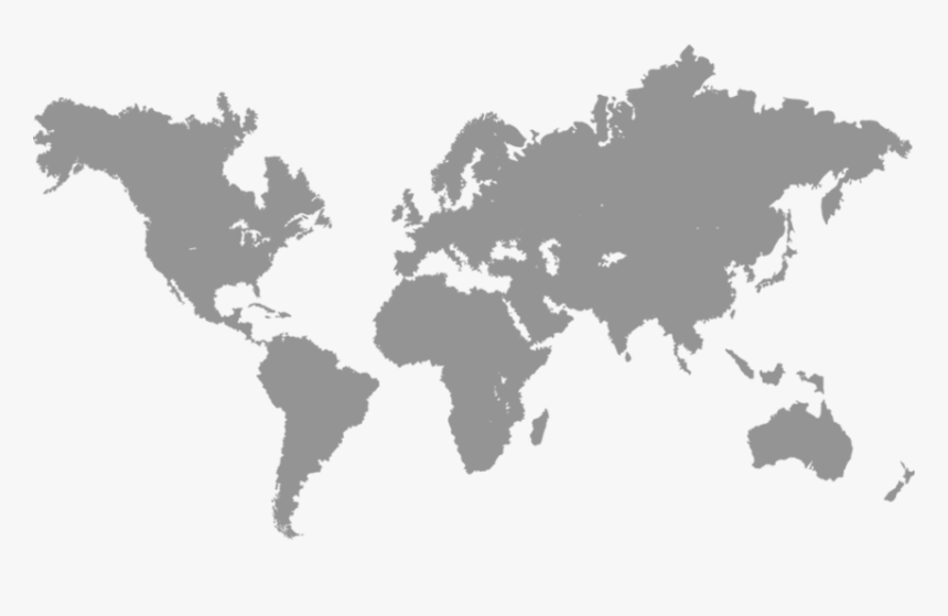 Flat World Map Png - World Map Flat Png, Transparent Png, Free Download