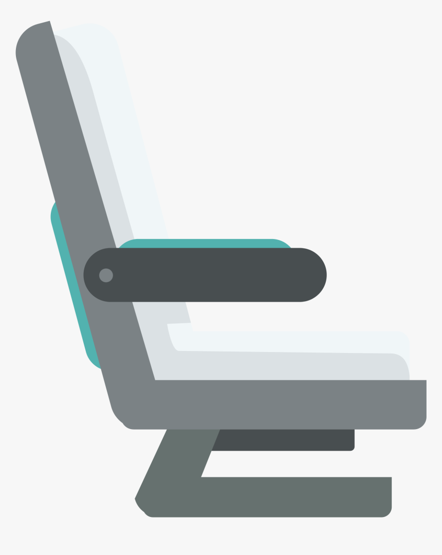 Aircraft Flat Seats Transprent - Airplane Seat Illustration Png, Transparent Png, Free Download