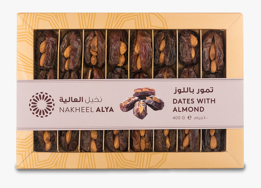 Exotic Dates W Almond-1500 - Dates Gift Pack, HD Png Download, Free Download