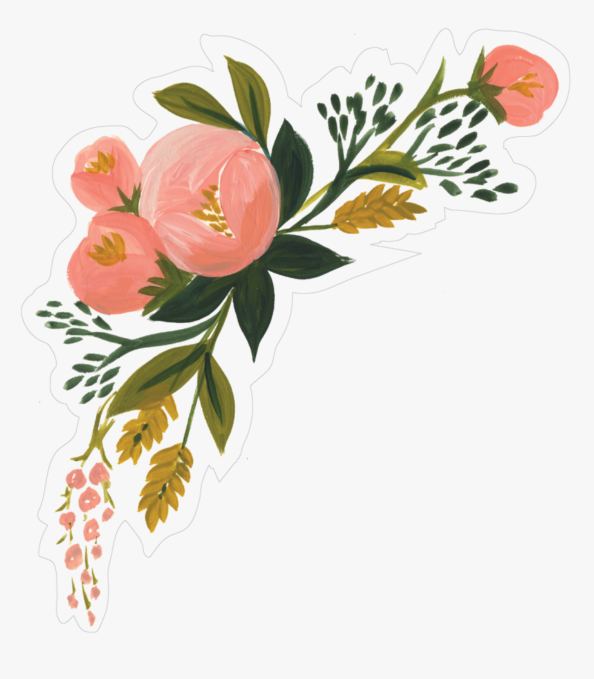 Floral Garland Print & Cut File - Flowers Print And Cut, HD Png Download, Free Download