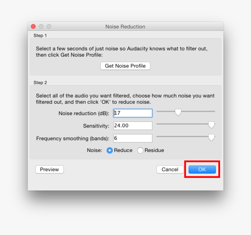 Audacity Noise Reduction Parameters, HD Png Download, Free Download
