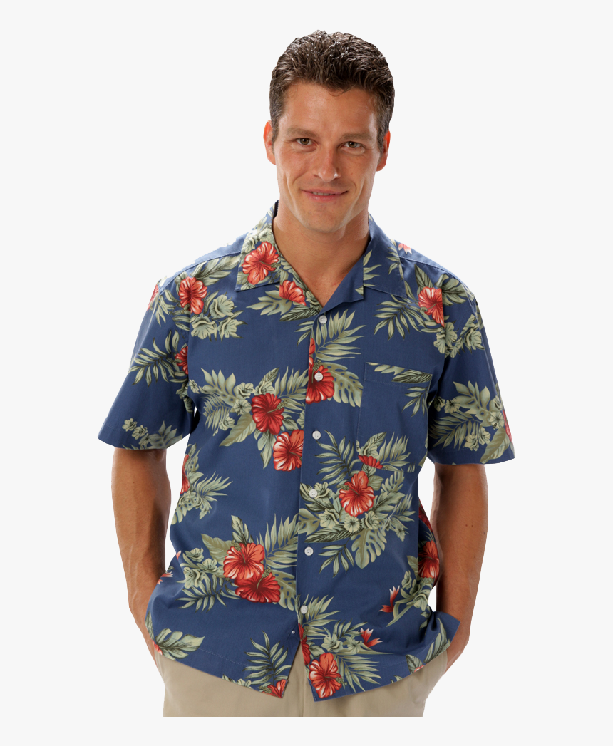 tropical print camp shirt