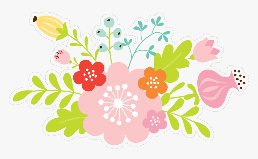 Flowers Print & Cut File - Flowers To Print, HD Png Download, Free Download