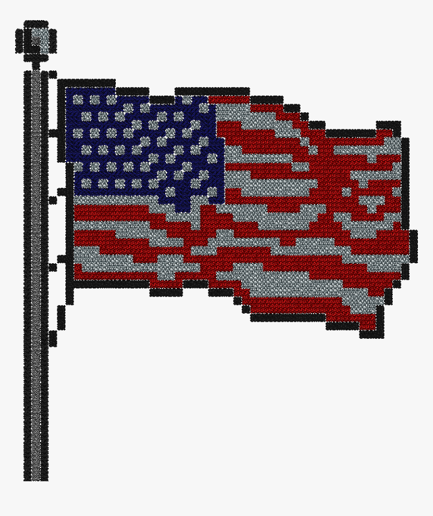 Us Flag Pixel Art, HD Png Download, Free Download