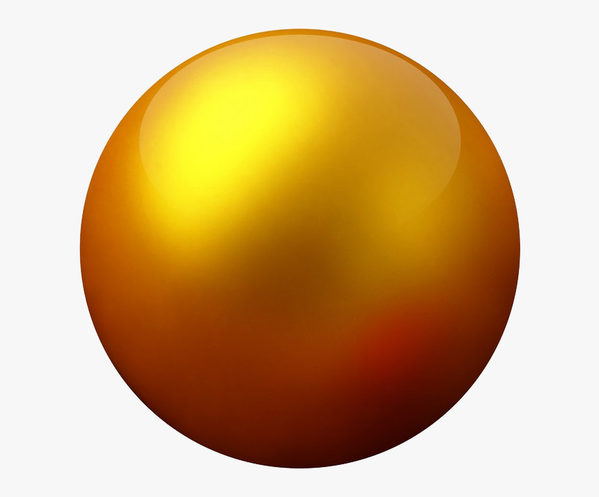 Gold Ball Png - Circle, Transparent Png, Free Download
