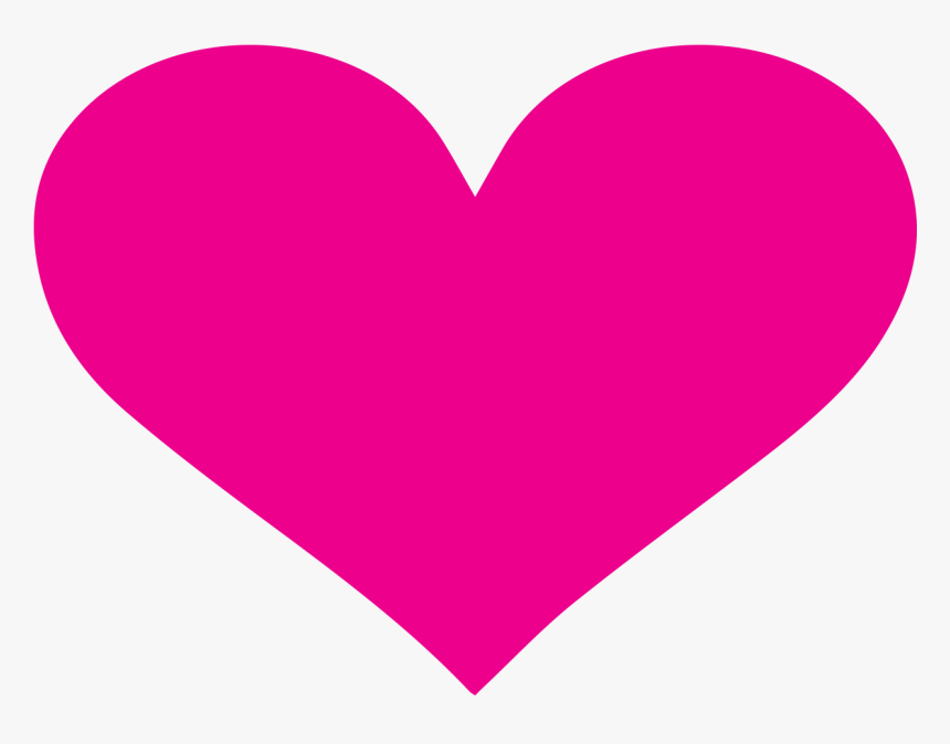 Free Pink Heart Clipart , Png Download - Hot Pink Heart Png, Transparent Png, Free Download