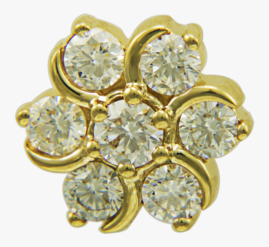 Nakshathra Diamond Stud - Flower Diamond Earring Designs For Female, HD Png Download, Free Download