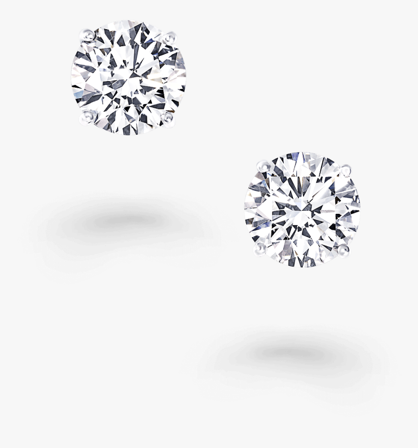 A Pair Of Classic Graff Round Diamond Stud Earrings, HD Png Download, Free Download