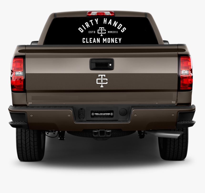 White // Dhcm Truck Decal - 14 18 Silverado Rear Bumper, HD Png Download, Free Download
