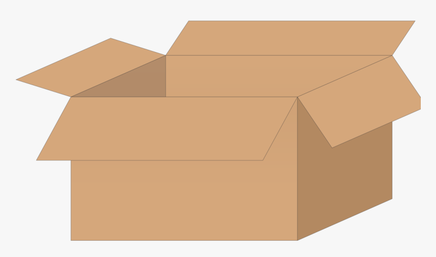 Clip Art Google Cardboard Clipart - Open Cardboard Box Clipart, HD Png Download, Free Download