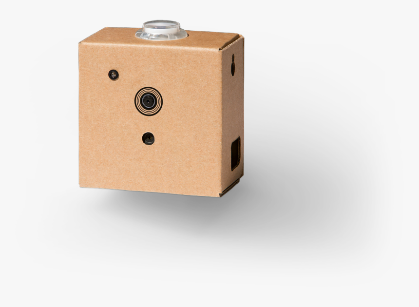 A Small Cardboard Rectangle With A Lens On The Front - Vision Kit, HD Png Download, Free Download