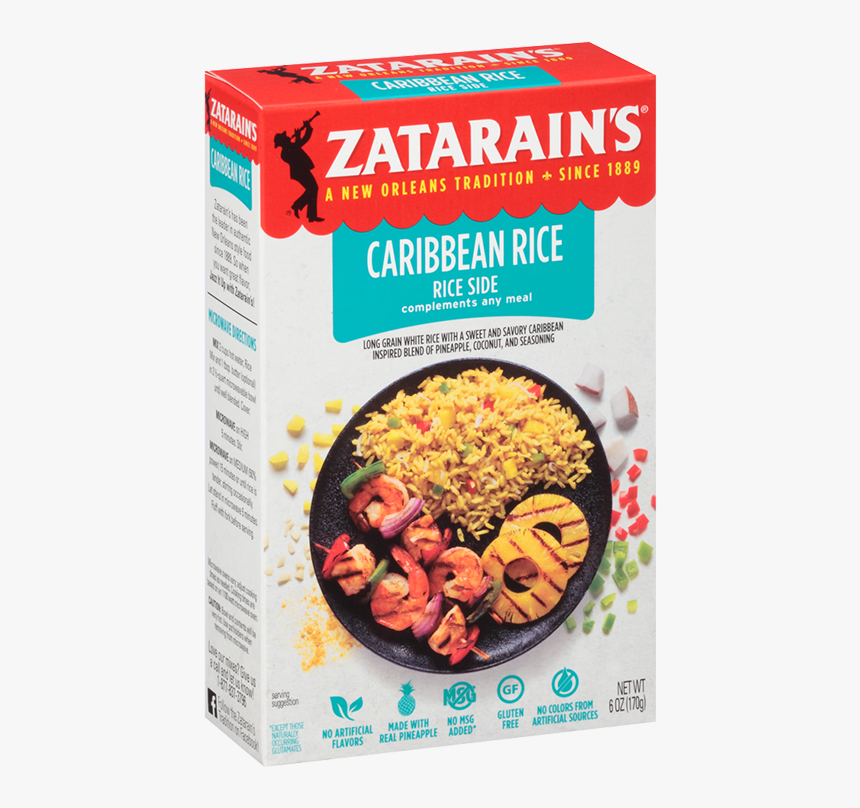 Zatarain"s® Caribbean Rice Mix - Zatarain's Yellow Rice With Broccoli, HD Png Download, Free Download