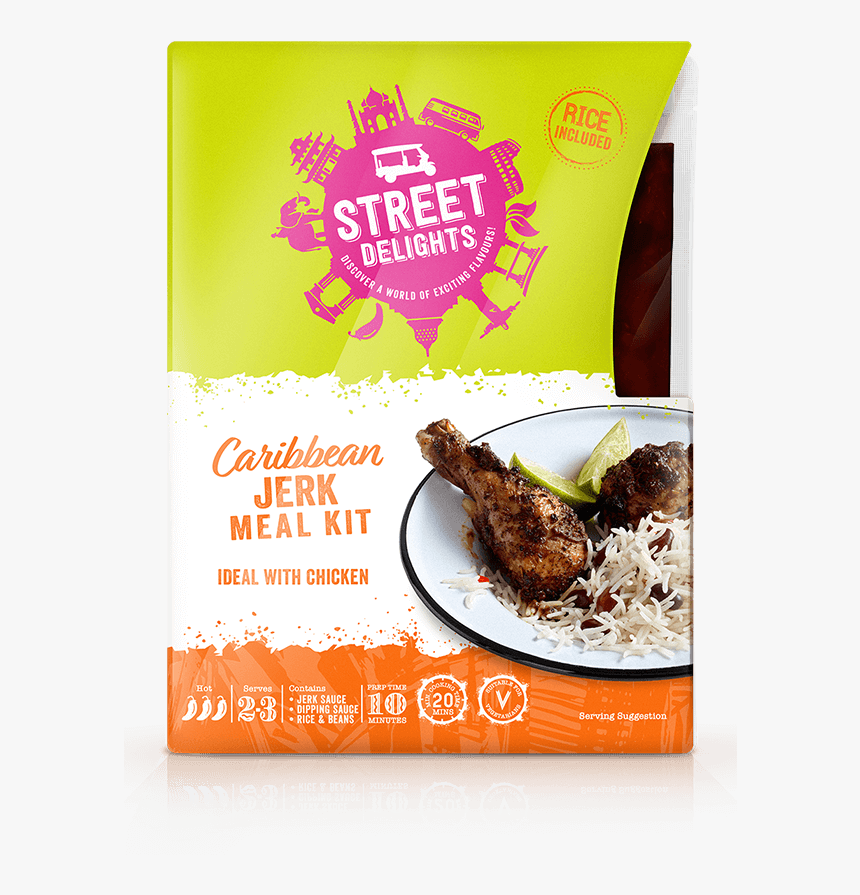 Caribbean Jerk Meal Kit - Jerk Chicken Meal Kit Street Delights, HD Png Download, Free Download