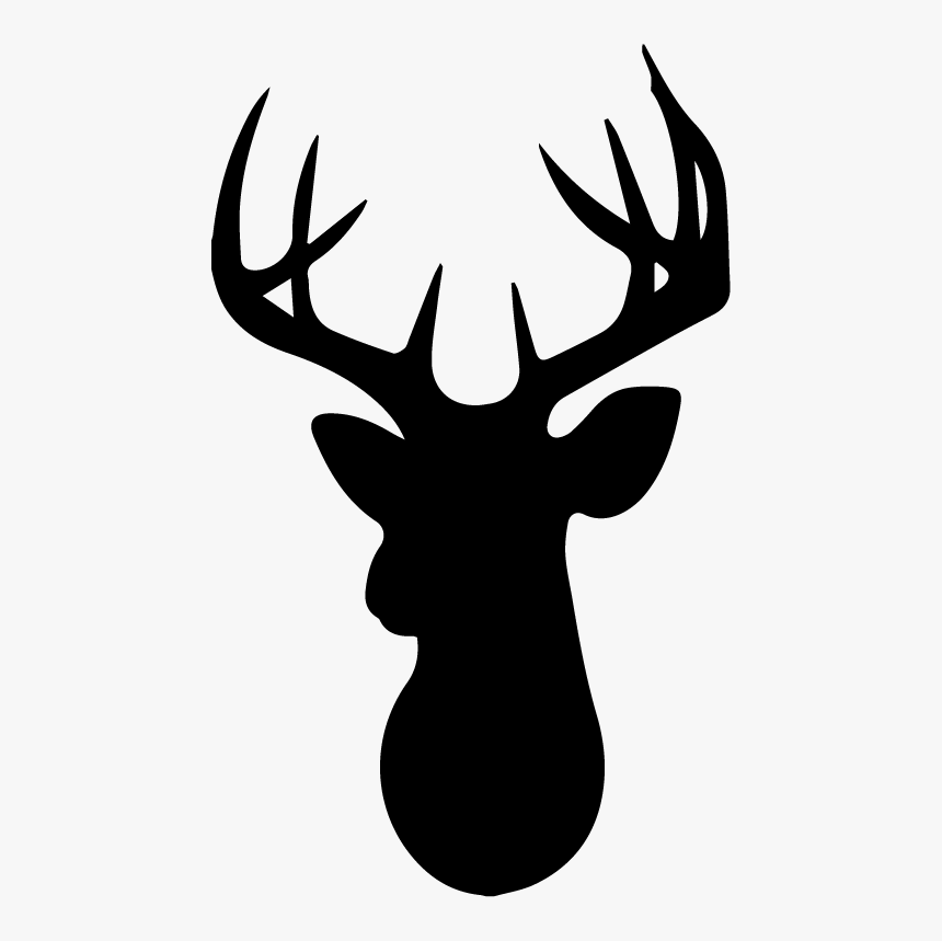 White-tailed Deer Reindeer Silhouette Clip Art - Buck Clipart, HD Png Download, Free Download