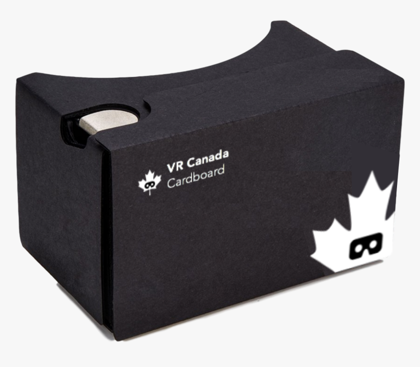 Black Vr Cardboard Headset , Png Download - Branded Google Cardboard, Transparent Png, Free Download