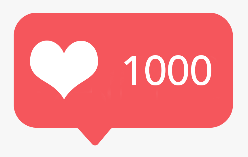 1000 Likes Instagram, HD Png Download, Free Download
