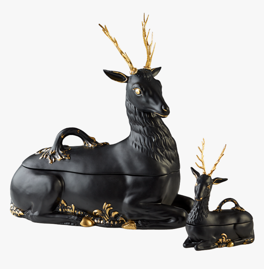 Stag Server Black Matte, Small - Mottahedeh Black Deer, HD Png Download, Free Download