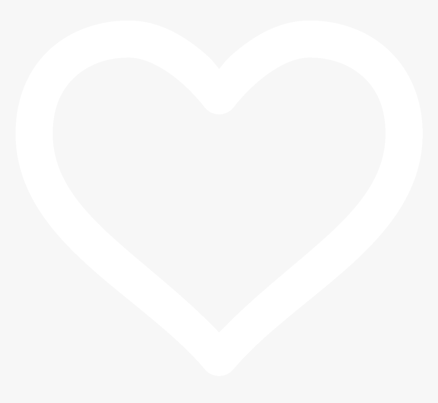 Heart White Outline No Background, HD Png Download, Free Download