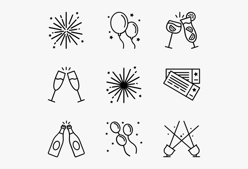 Essential Set - New Year Vector Icon, HD Png Download, Free Download