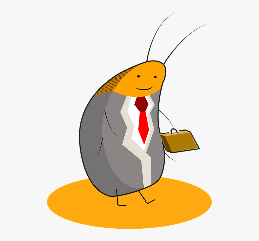 Cockroach, Entrepreneur, Work, Employee, Costume, Style - Madagascar Hissing Cockroach Cartoon, HD Png Download, Free Download