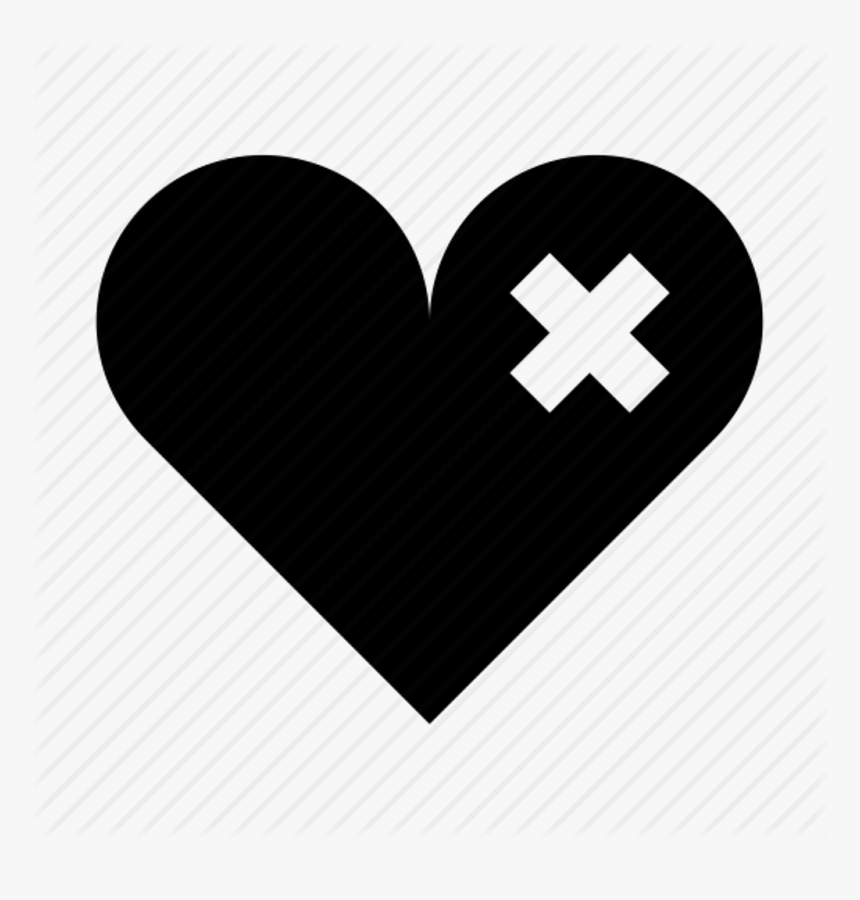 Heart Hurt Bandage Black Dark Sad X Freetoedit - Heart, HD Png Download, Free Download