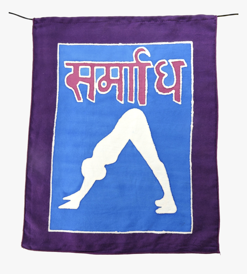 Hand Painted Yoga Poses Prayer Flags Wall Hanging Yoga, HD Png Download, Free Download