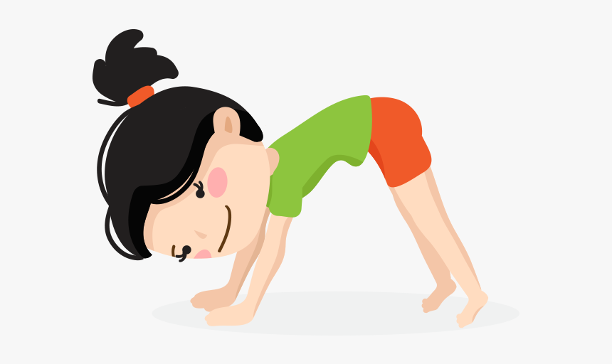 Kids Yoga Pose Ten - Press Up, HD Png Download, Free Download